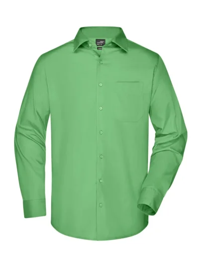 Men's Business Shirt Longsleeve - lime green, L