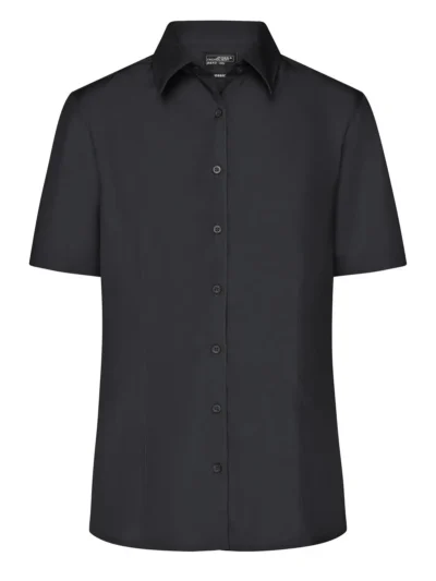 Ladies' Business Shirt Shortsleeve - black, M