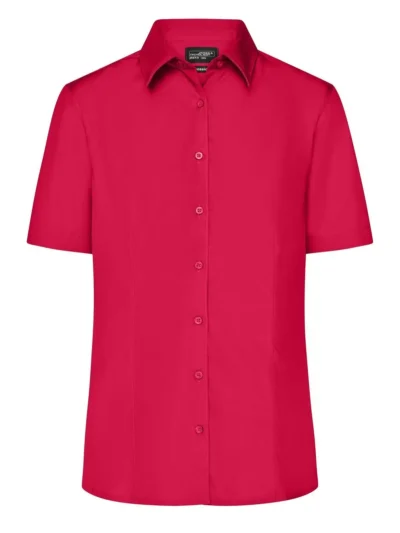 Ladies' Business Shirt Shortsleeve - red, L