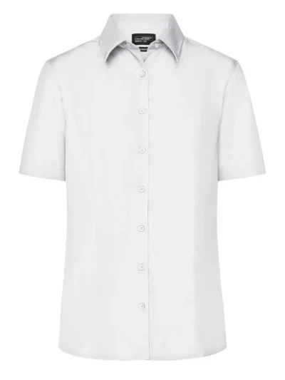 Ladies' Business Shirt Shortsleeve - white, 3XL