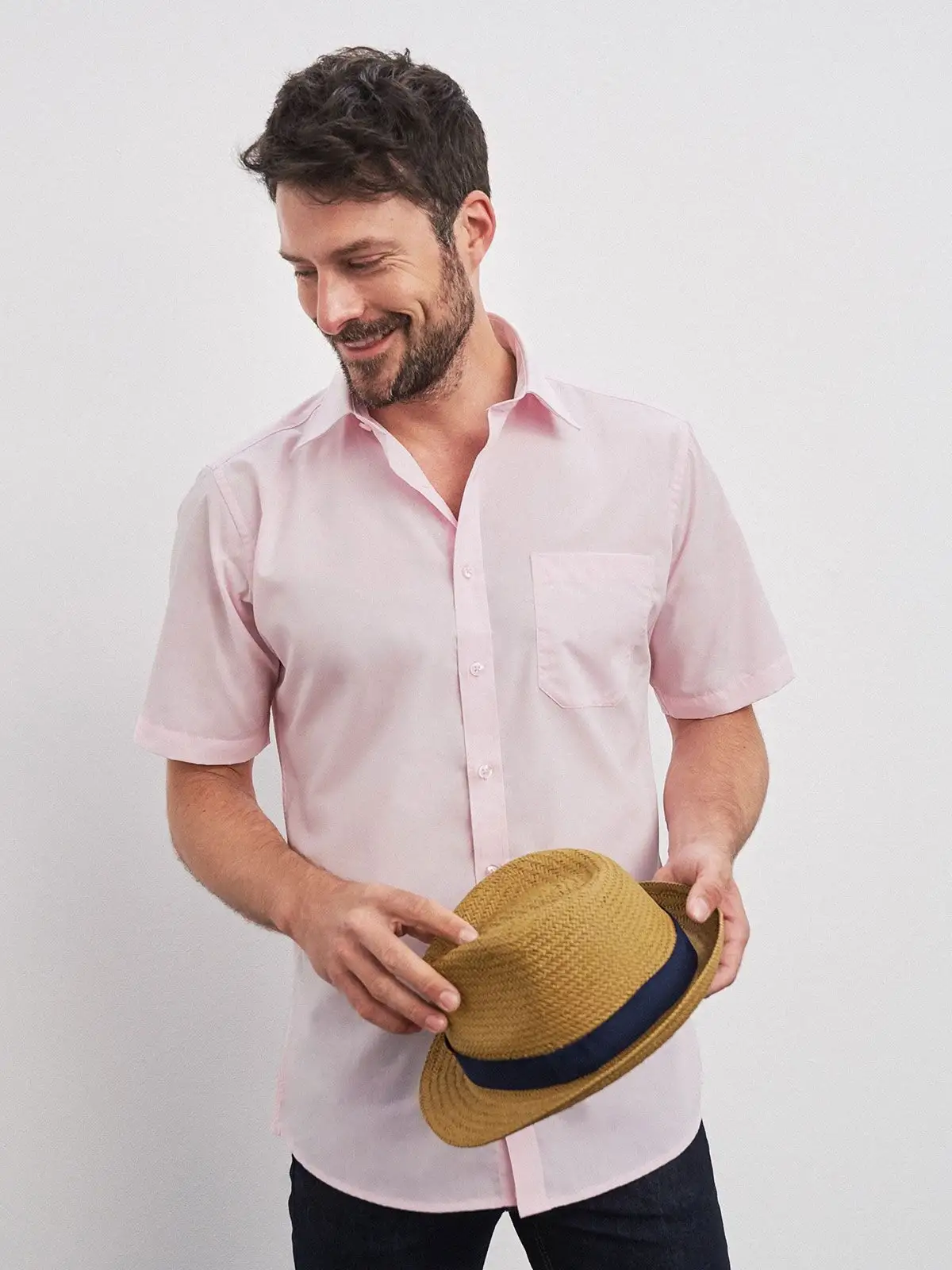 Men's Shirt Shortsleeve Poplin
