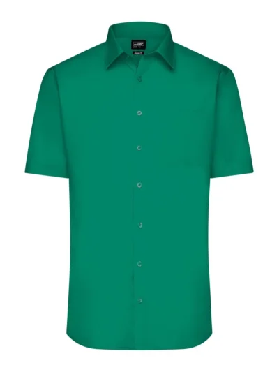 Men's Shirt Shortsleeve Poplin - irish-green, M