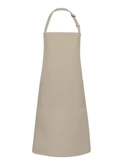 Bistro Apron Basic With Buckle And Pocket - sand, UNICA