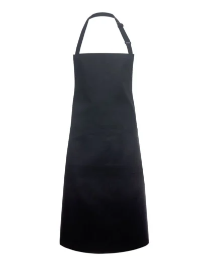 Bistro Apron Basic With Buckle And Pocket - black, UNICA