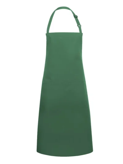 Bistro Apron Basic With Buckle And Pocket - forest green, UNICA