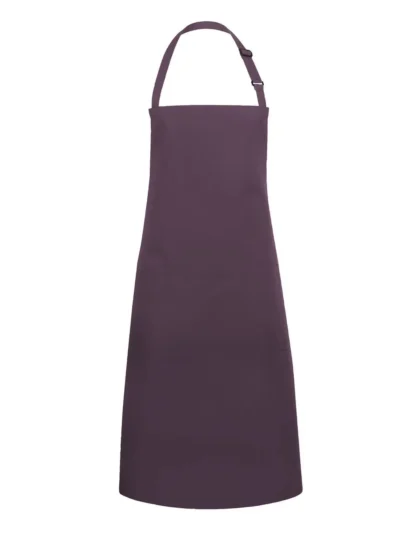 Bistro Apron Basic With Buckle And Pocket - aubergine, UNICA