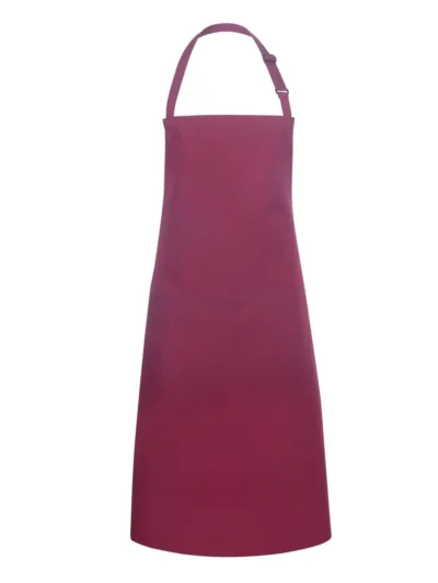 Bistro Apron Basic With Buckle And Pocket - bordeaux, UNICA