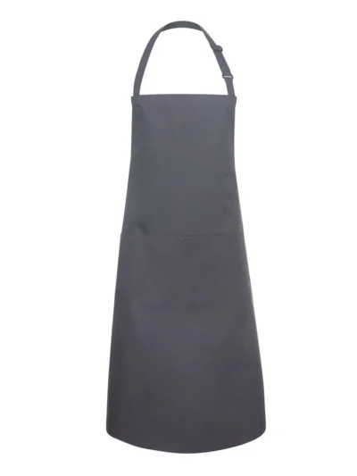 Bistro Apron Basic With Buckle And Pocket - anthracite, UNICA