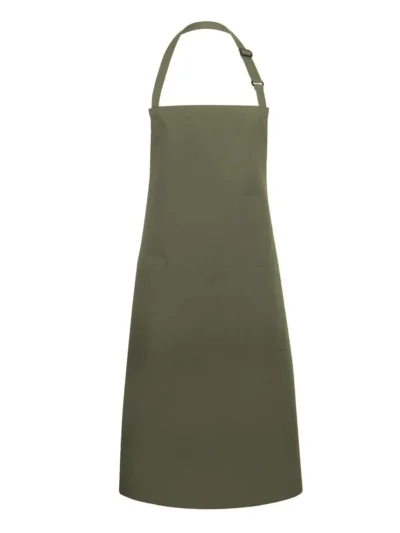 Bistro Apron Basic With Buckle And Pocket - moss green, UNICA
