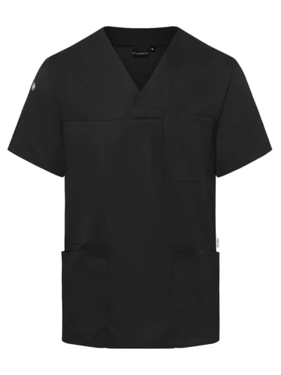 Mens Slip-on Tunic - Essential - black, 3XL