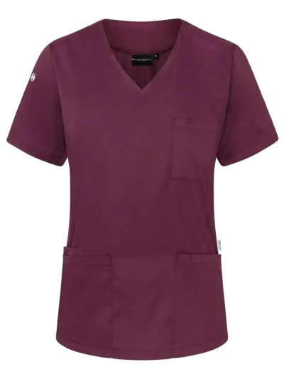 Ladies Slip-On Tunic - Essential - aubergine, 3XL