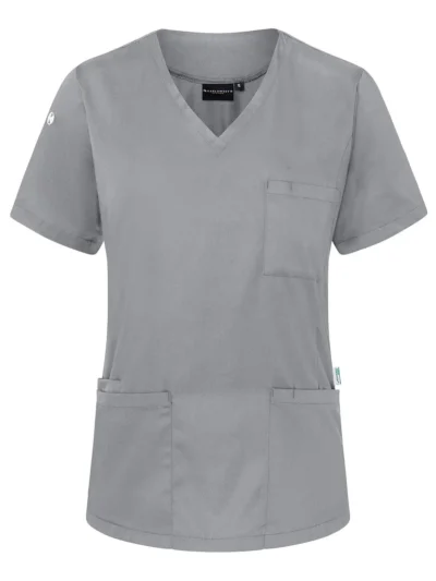 Ladies Slip-On Tunic - Essential - Platinum Grey, S