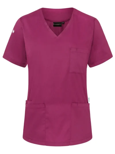 Ladies Slip-On Tunic - Essential - fuchsia, XS
