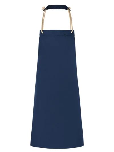 Bib Apron with cords 70 x 85 cm - Steel Blue, UNICA