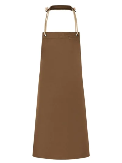 Bib Apron with cords 70 x 85 cm - Cinnamon, UNICA