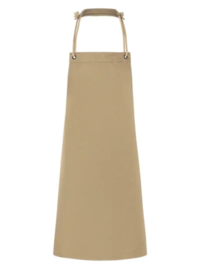 Bib Apron with cords 70 x 85 cm - Pebble Beige, UNICA