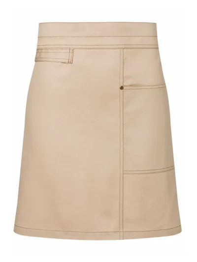 Waist Apron Urban Casual Style - beige, UNICA