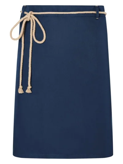 Waist Apron with cords 90 x 55 cm - Steel Blue, UNICA