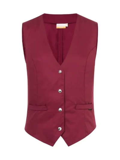 Ladies' Waistcoat Lena - bordeaux, 38/42