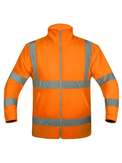 Fleece-Jacket - orange, XXL