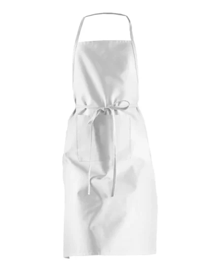 Basic Apron with Pocket - white, UNICA