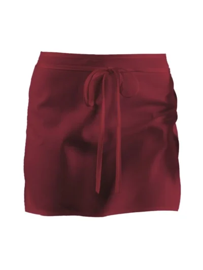 Basic Half Apron - burgundy, UNICA