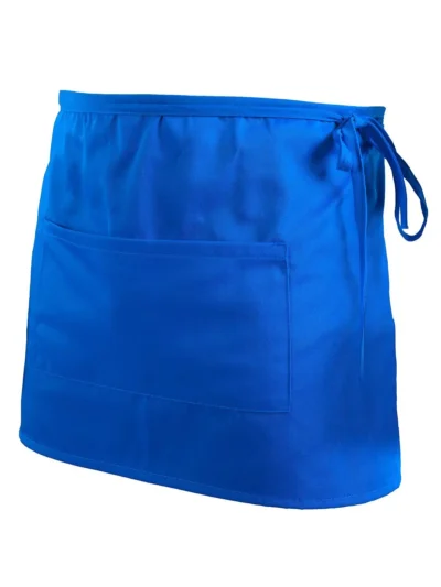 Basic Half Apron With Pocket - royal, UNICA