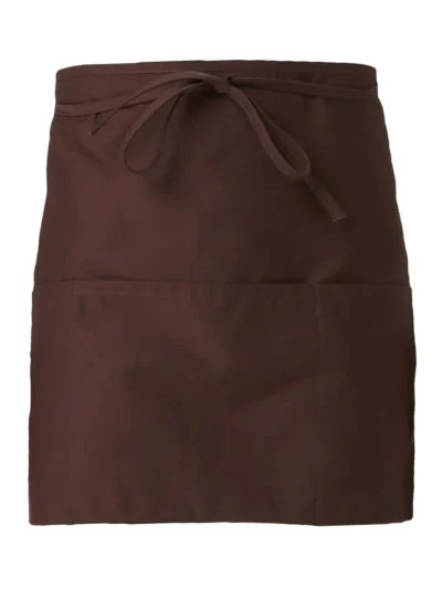 Half apron with large pocket - brown, UNICA