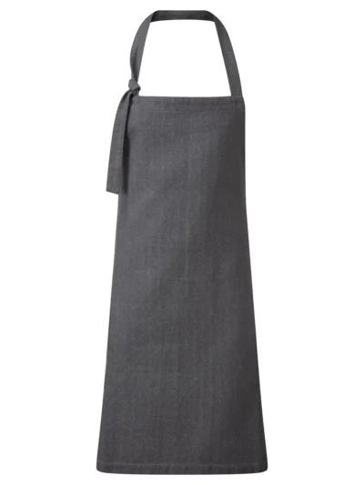 'Regenerate' Sustainable Bib Apron - grey denim, UNICA