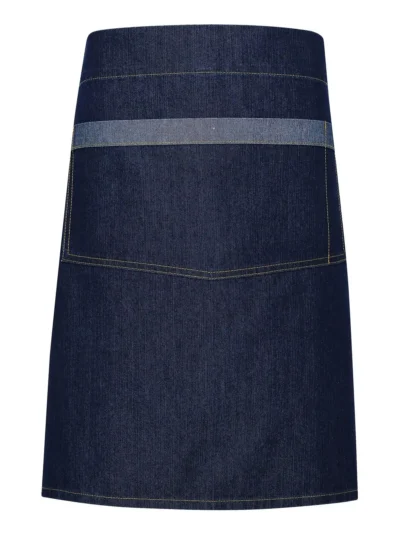 Domain Contrast Denim Waist Apron - indigo denim, UNICA