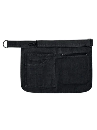 Metro' Utility Hip Apron - black denim, UNICA