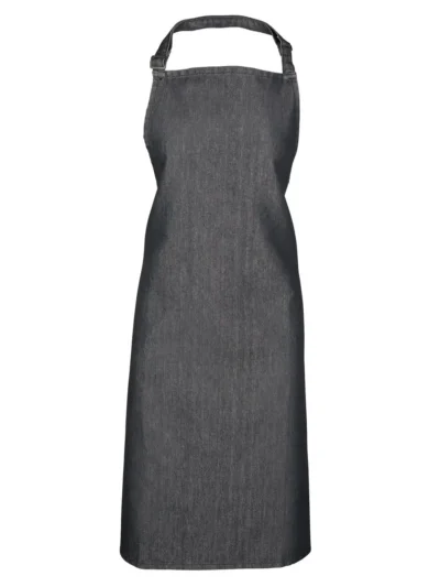 Colours Bib Apron - black denim, UNICA