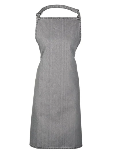 Colours Bib Apron - grey denim, UNICA