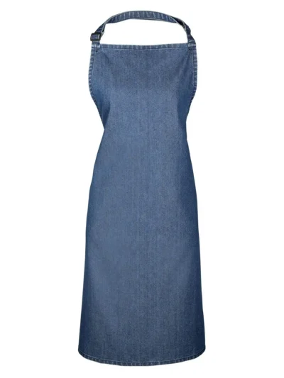 Colours Bib Apron - indigo denim, UNICA