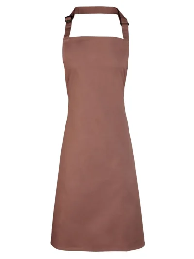 Colours Bib Apron - mocha, UNICA