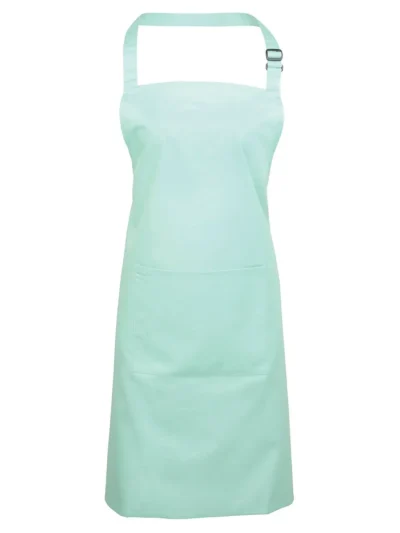 Colours Bib Apron With Pocket - aqua, UNICA
