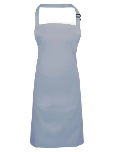 Colours Bib Apron With Pocket - light blue, UNICA