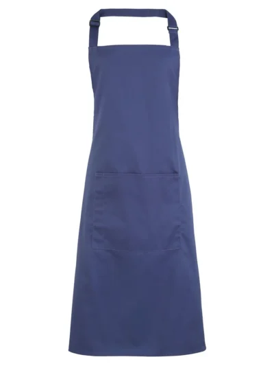 Colours Bib Apron With Pocket - marine blue, UNICA