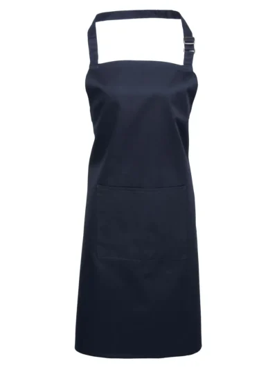 Colours Bib Apron With Pocket - navy, UNICA