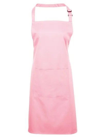 Colours Bib Apron With Pocket - pink, UNICA