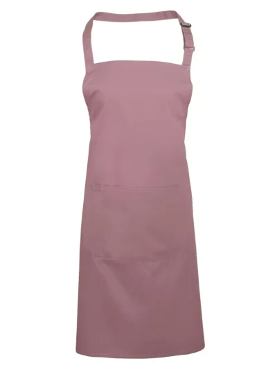 Colours Bib Apron With Pocket - rose, UNICA