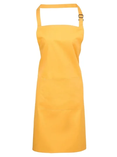 Colours Bib Apron With Pocket - sunflower, UNICA