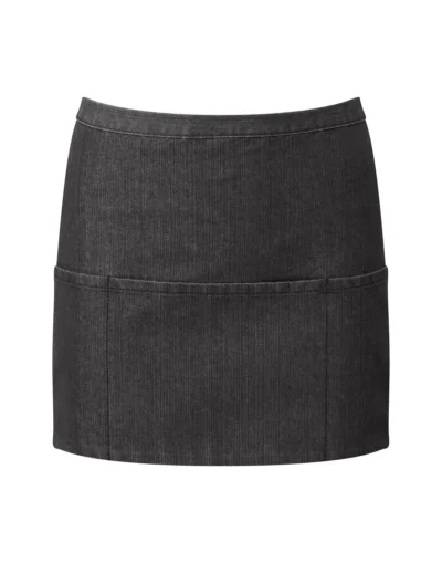 Colours Collection Three Pocket Apron - black denim, UNICA