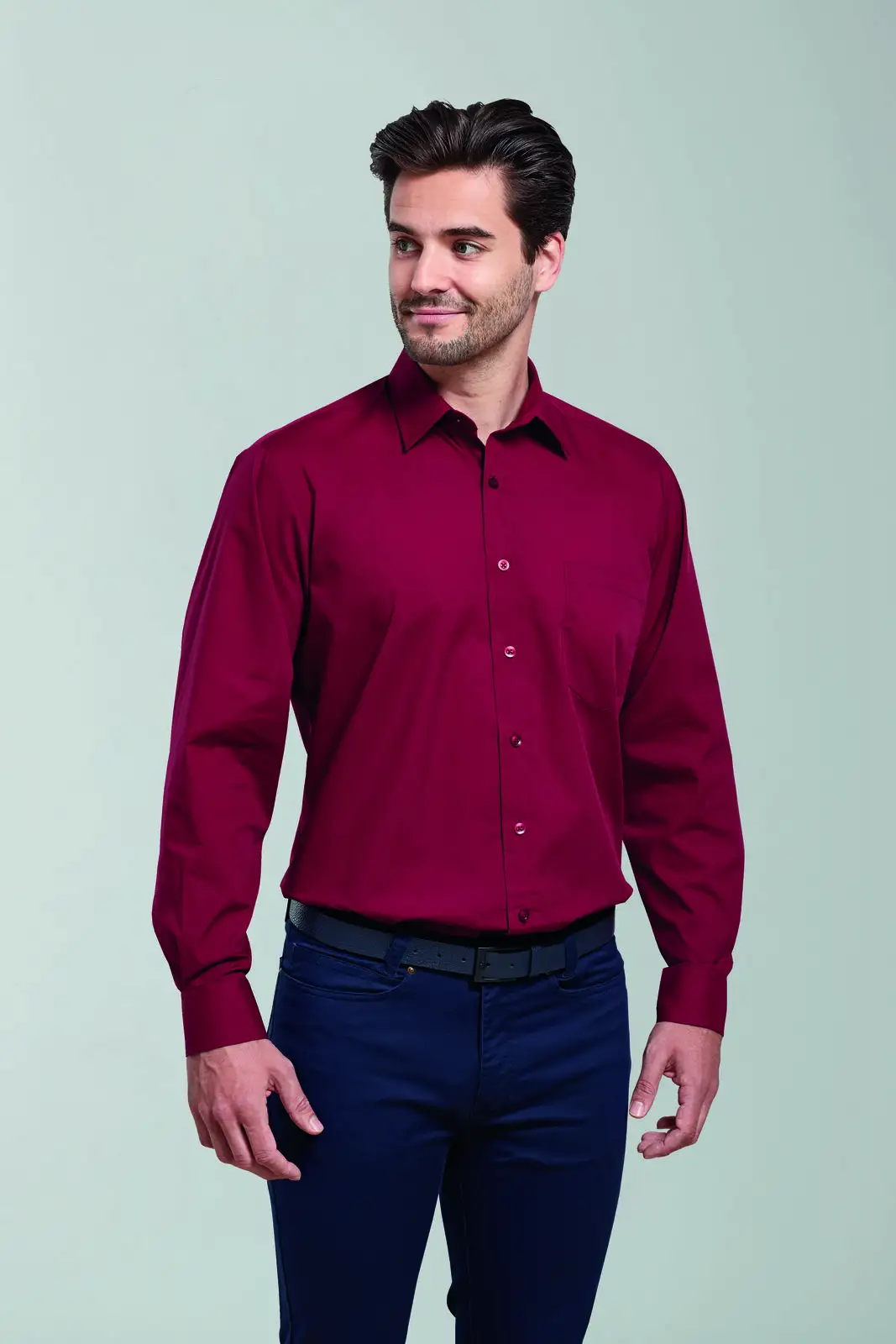 Men's Long Sleeve Poplin Shirt