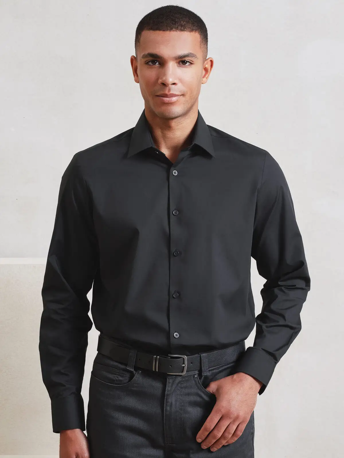 Camicia uomo in popeline 'recyclight'