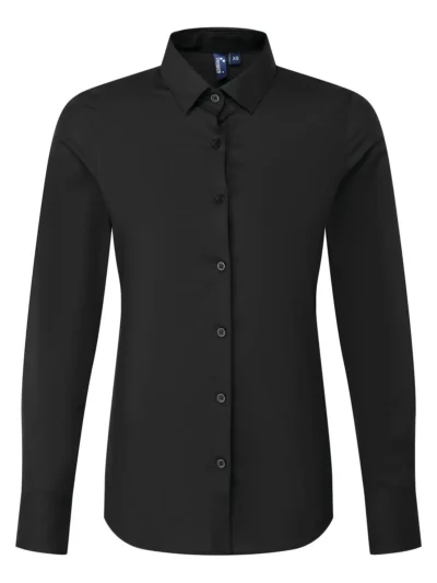 Camicia donna in popeline 'recyclight' - black, L