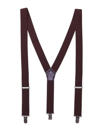 Clip on Trousers Braces - brown, UNICA