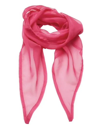 Ladies Chiffon Scarf - fuchsia, UNICA