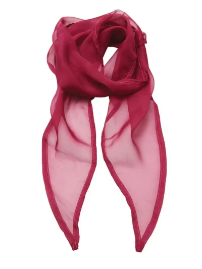 Ladies Chiffon Scarf - hot pink, UNICA