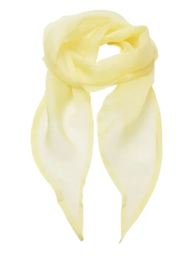 Ladies Chiffon Scarf - lemon, UNICA